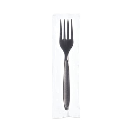 Dart Boxed Reliance Medium Weight Cutlery, Fork, Black, 1000PK RKS1-0004